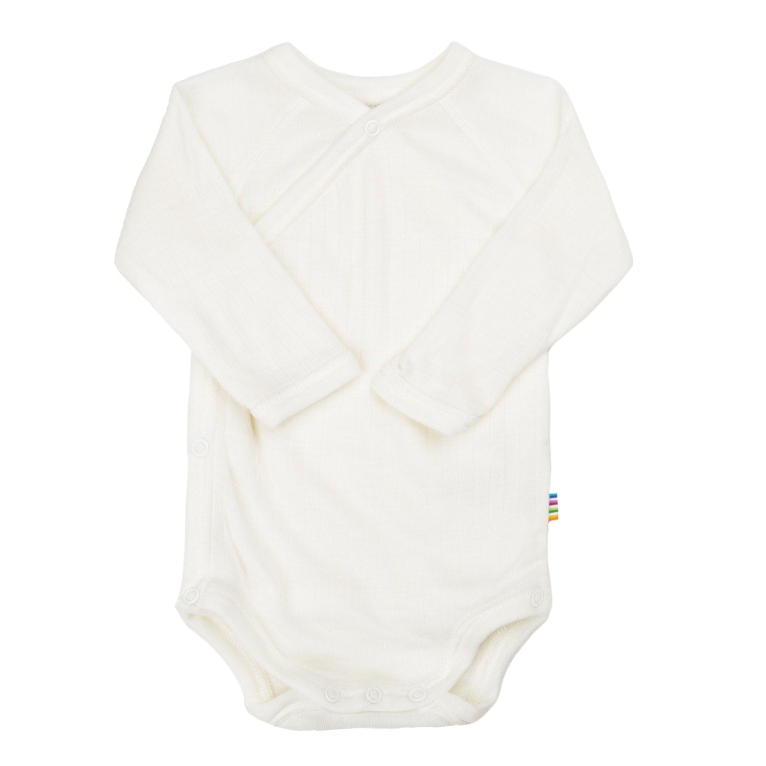Joha merino wollen wrap around romper off white