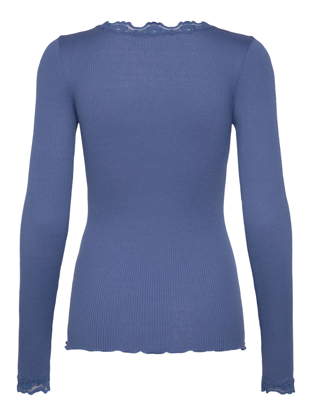 Rosemunde RWBabette Silk LS Lace T-shirt 054 dutch blue