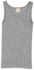 Engel wol zijde dames hemd light grey melange