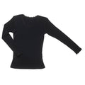 Joha merino wollen longsleeve met kant zwart