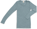 Engel wol zijde longsleeve mountain blue