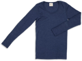 Engel wol zijde longsleeve navy blue
