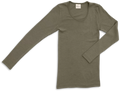 Engel wol zijde longsleeve olive