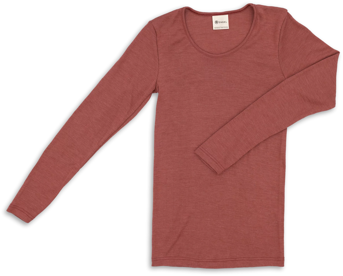 Engel wol zijde longsleeve copper