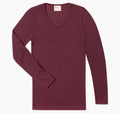 Engel wol zijde longsleeve bordeaux