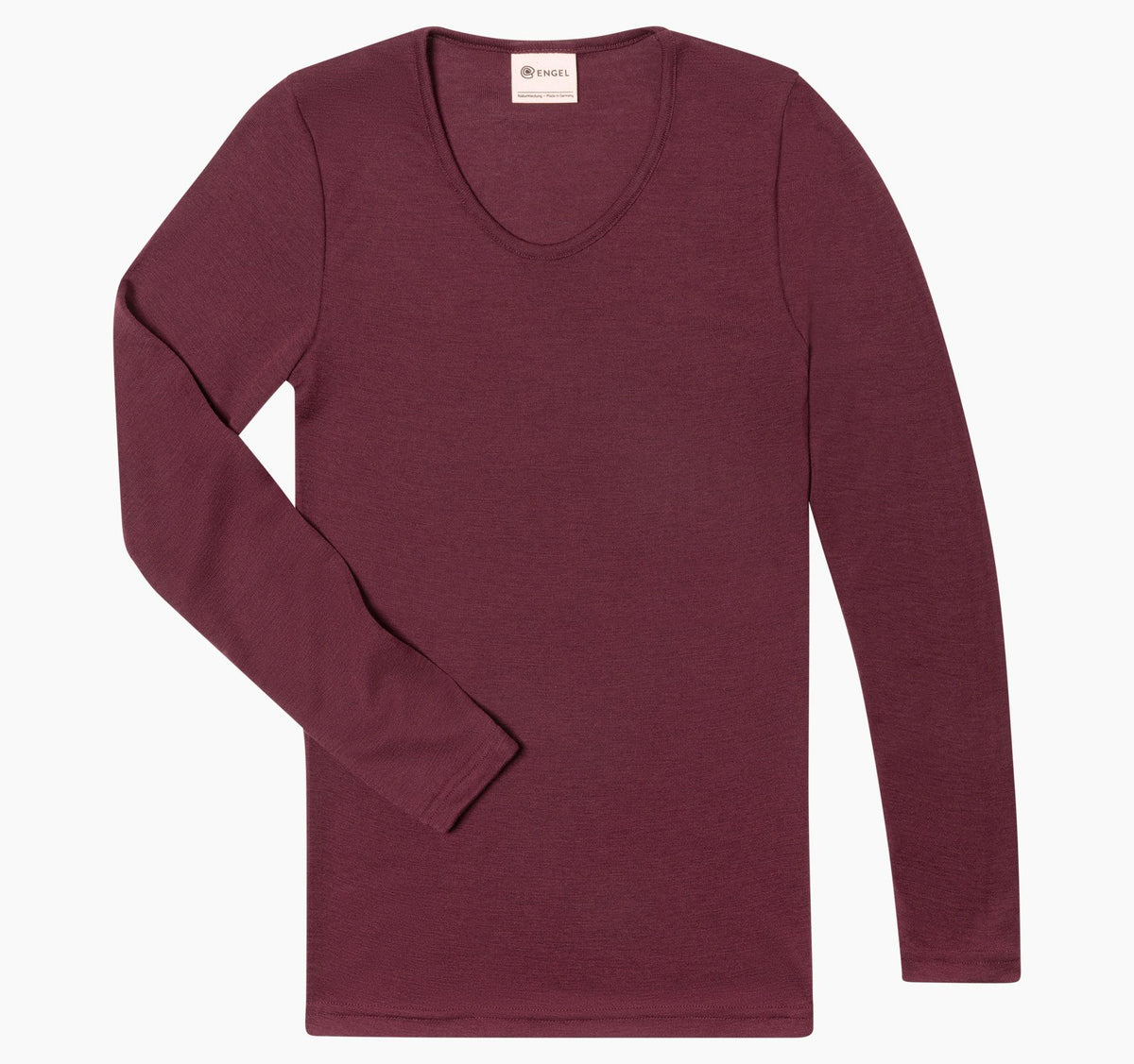 Engel wol zijde longsleeve bordeaux