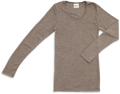 Engel wol zijde longsleeve walnut
