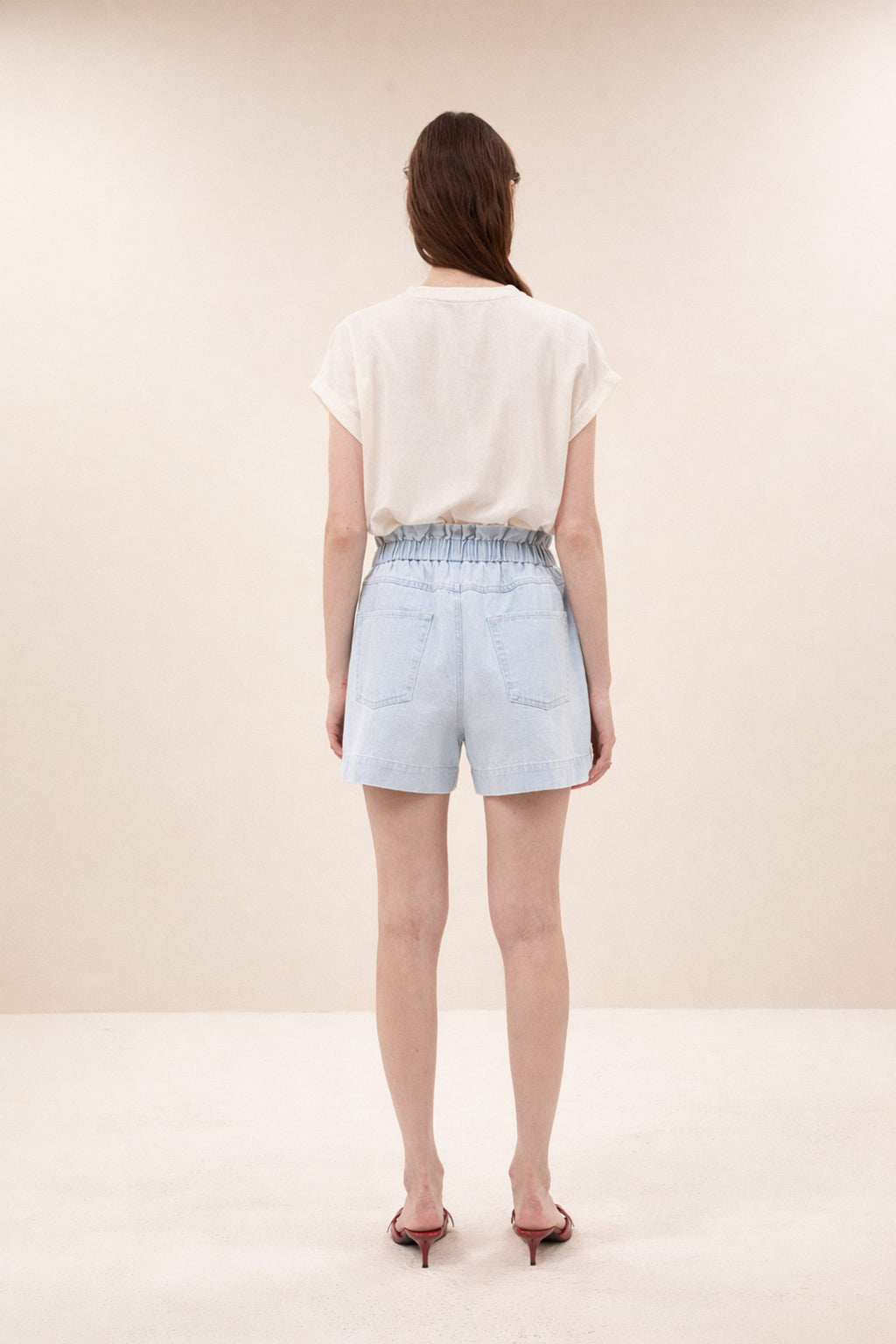 By Bar leon bleached denim short