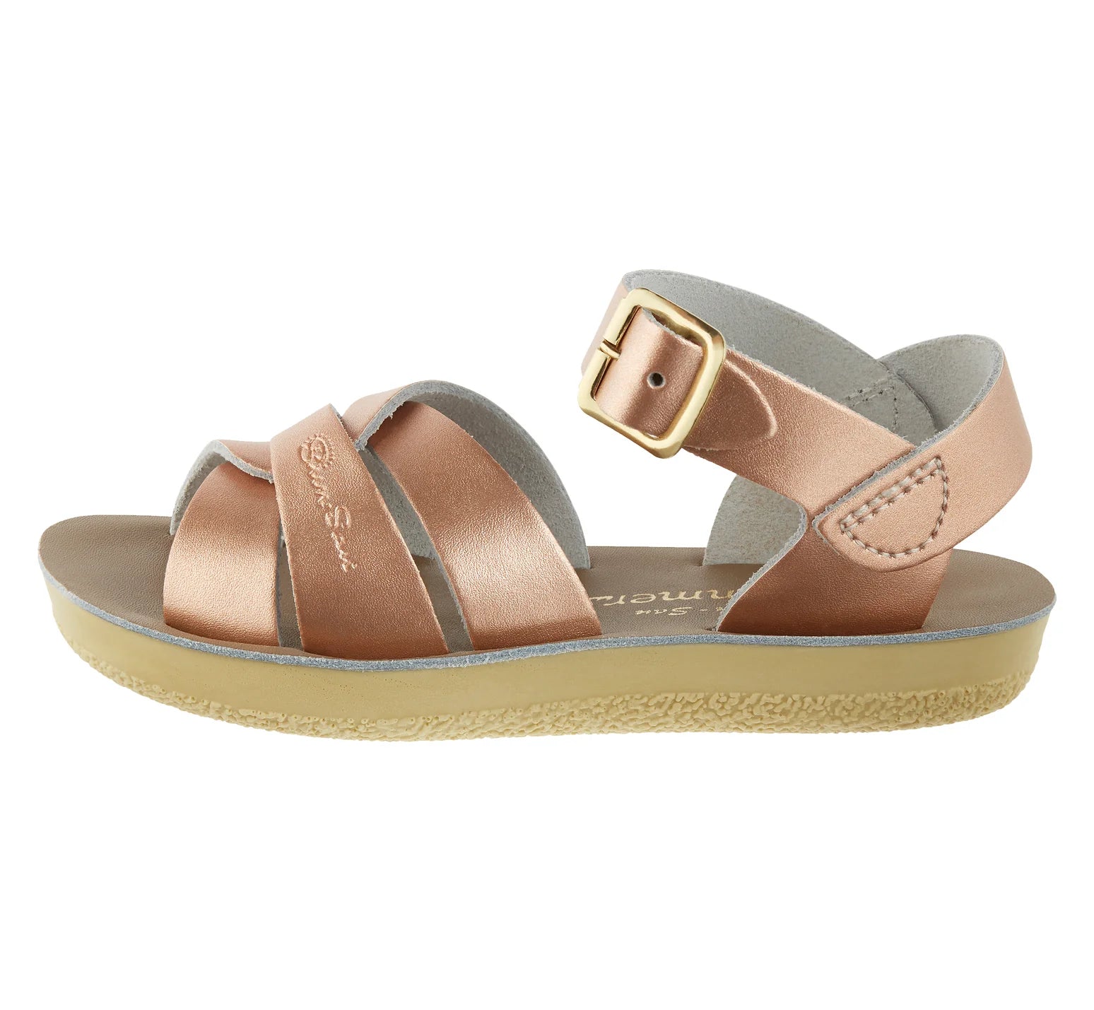 Salt Water Sandals Swimmer Rose Gold Kids Sandal