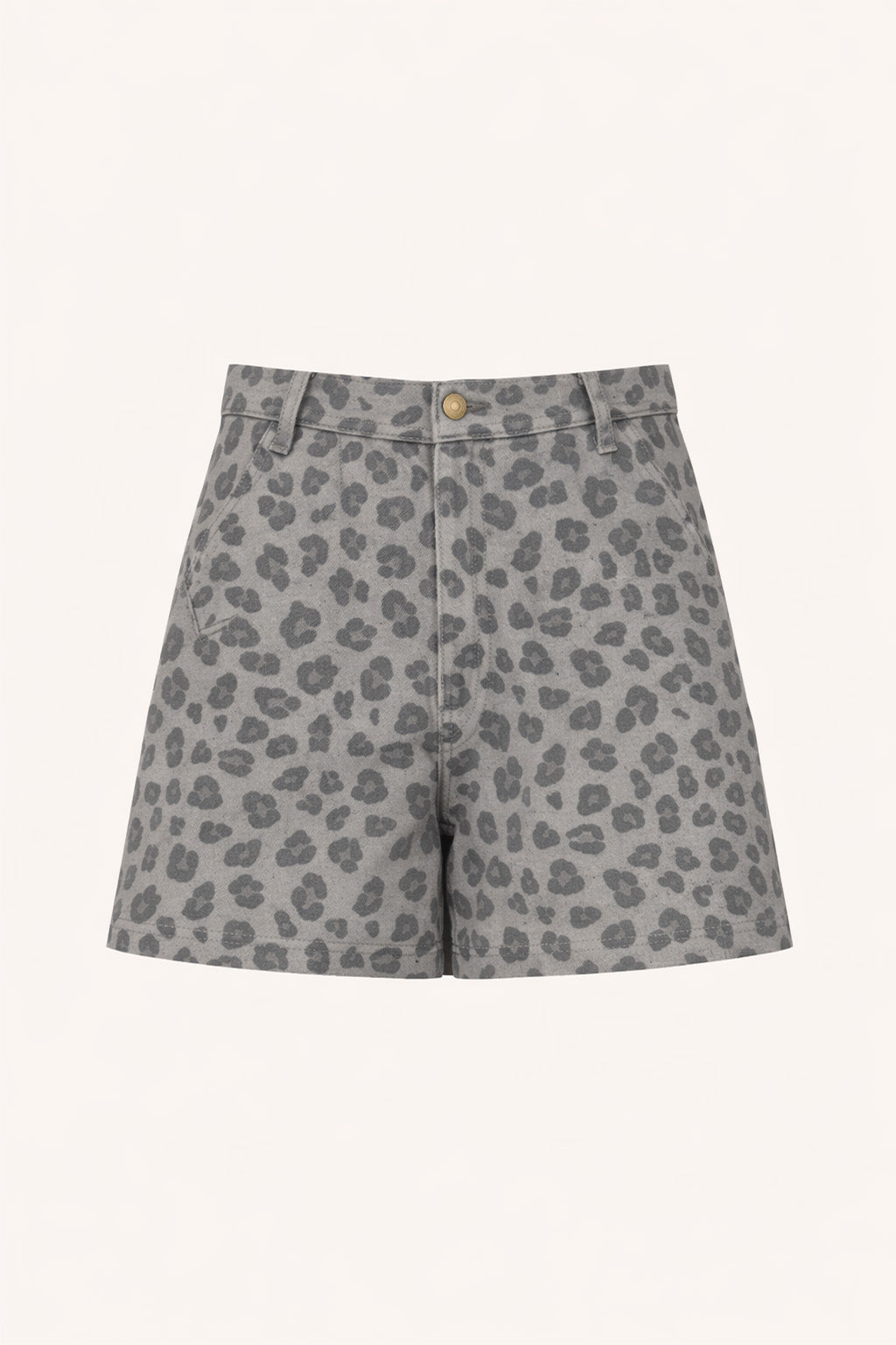By Bar june grey cheetah shorts | grey cheetah