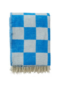 Klippan merino wollen plaid Tile blue