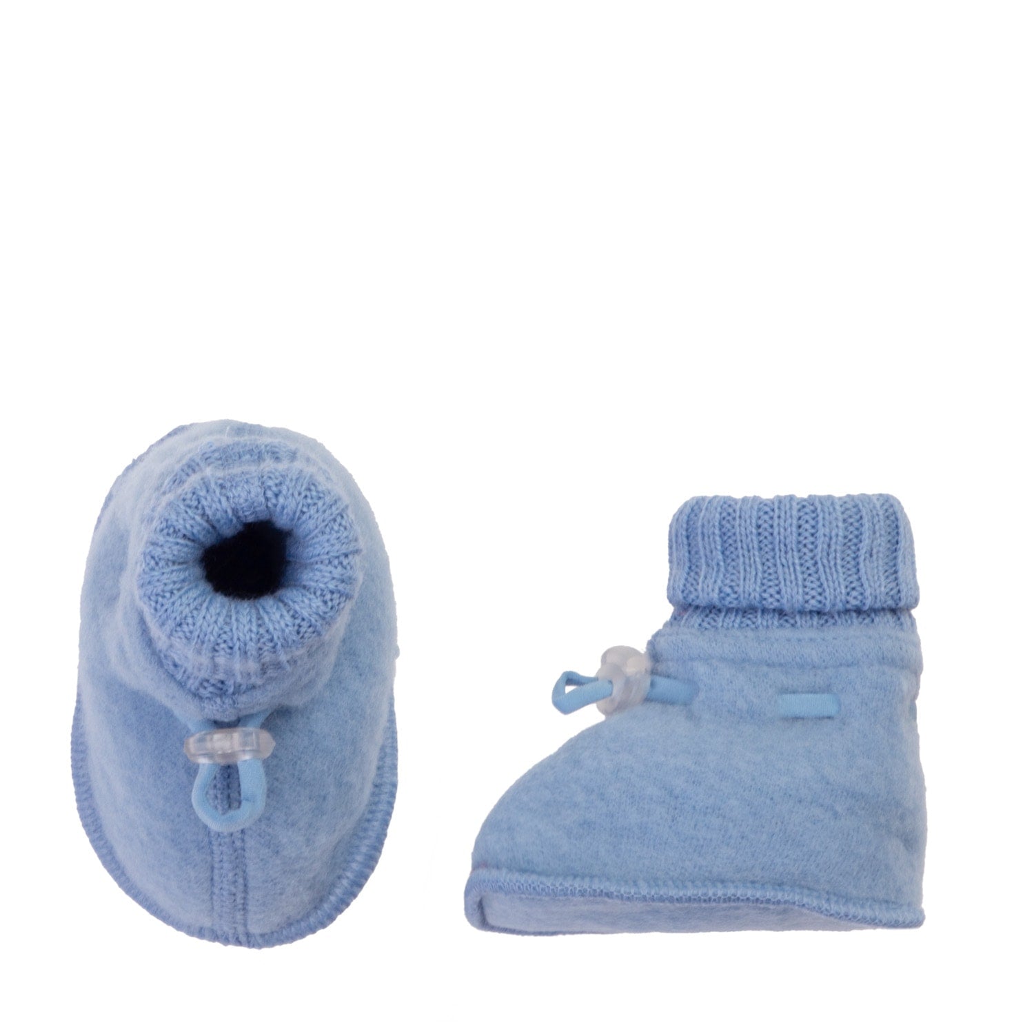 Joha wollen slofjes licht blauw