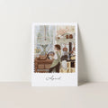 Robin Pieterse APRIL seasonal postcard