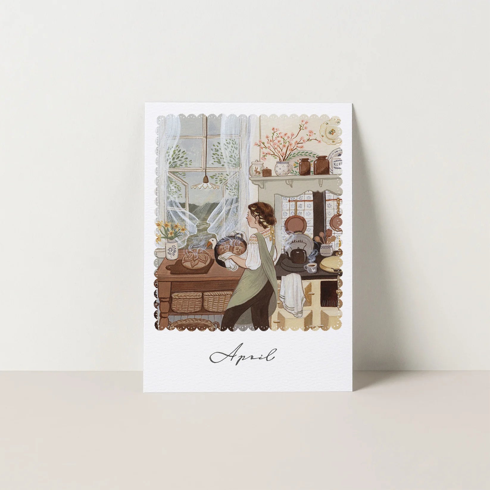 Robin Pieterse APRIL seasonal postcard