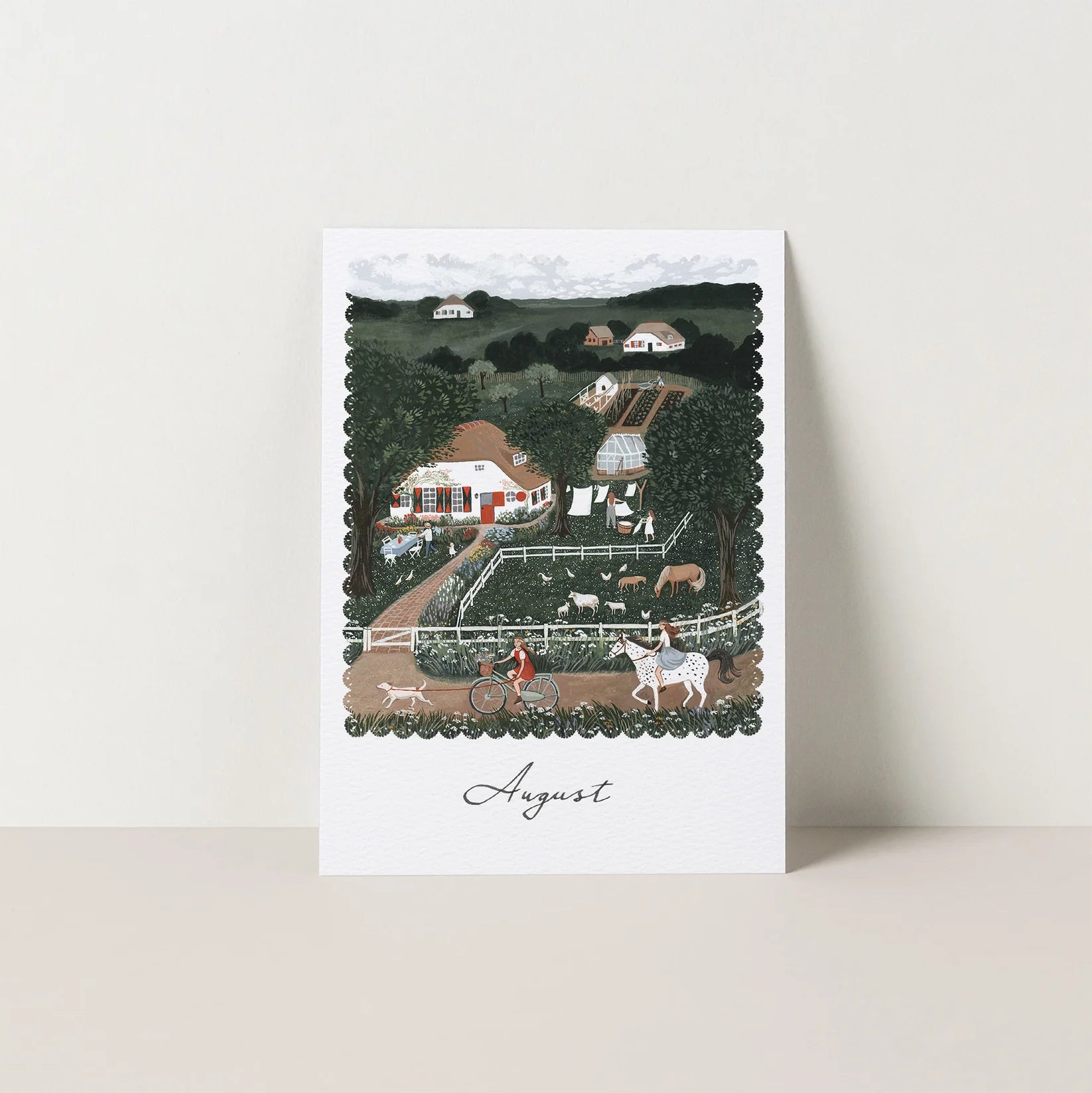 Robin Pieterse AUGUST seasonal postcard