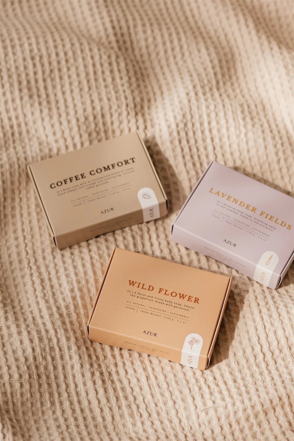 Azur COFFEE COMFORT | Natuurlijke Scrub Zeepreep | Handgemaakt