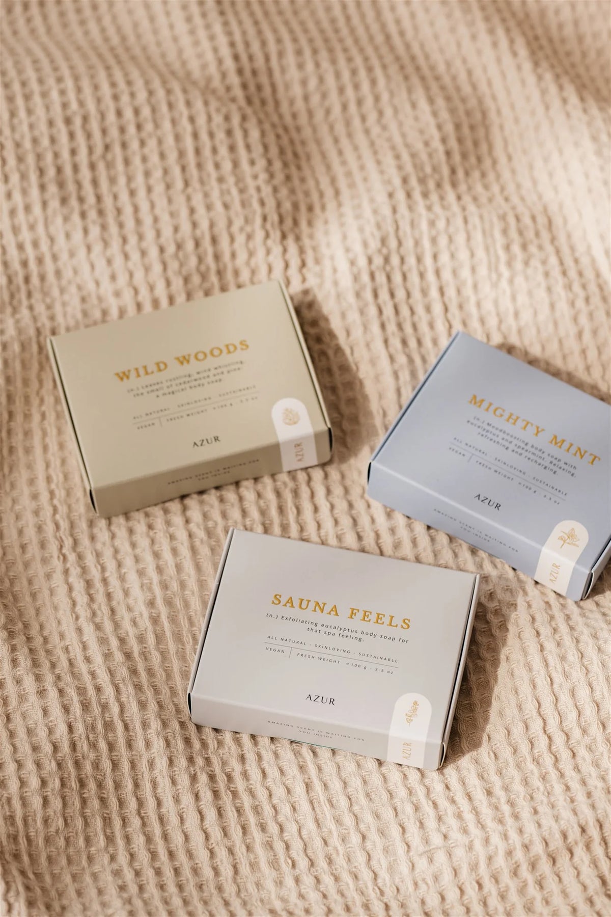 Azur SAUNA FEELS | Natuurlijke Scrub Zeep | Handgemaakt