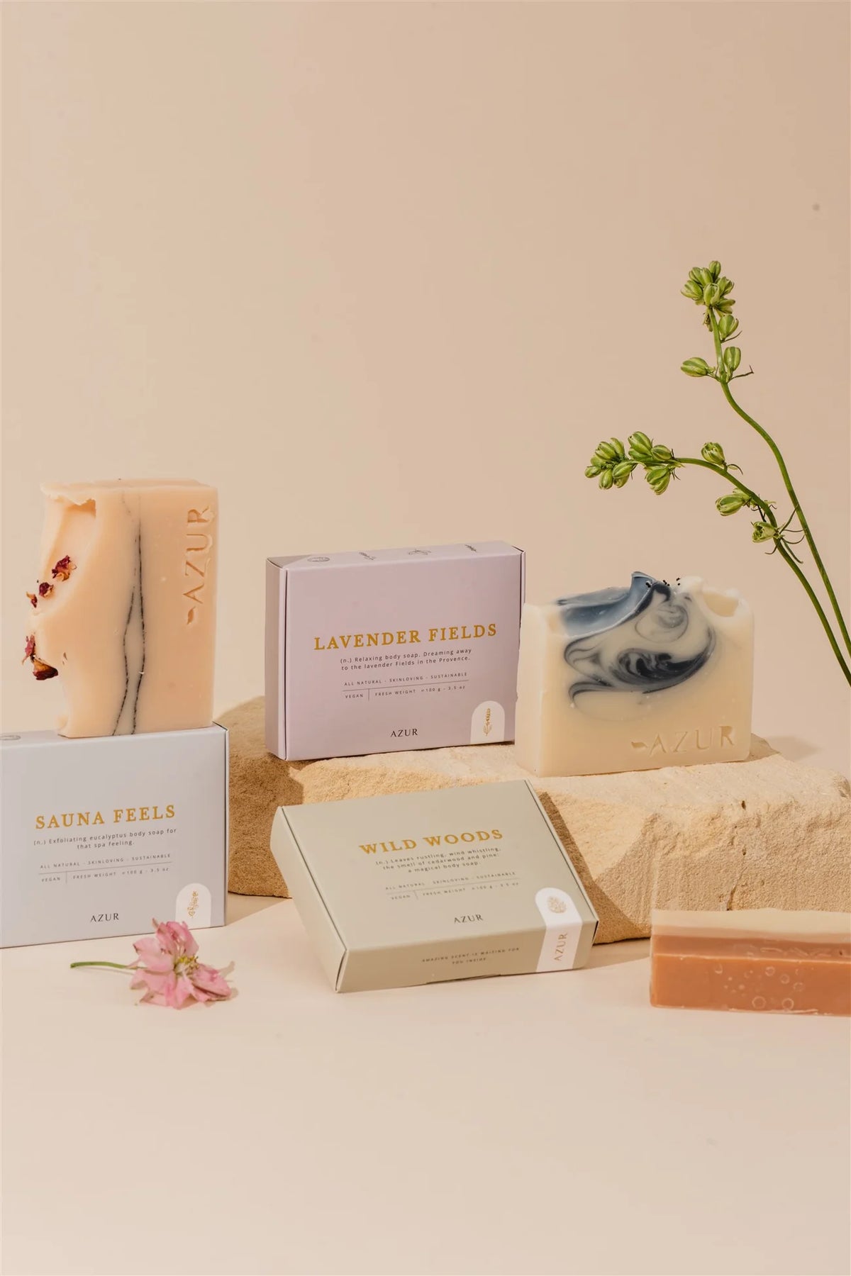 Azur WILD WOODS | Natuurlijke Zeep Bar | Handgemaakt