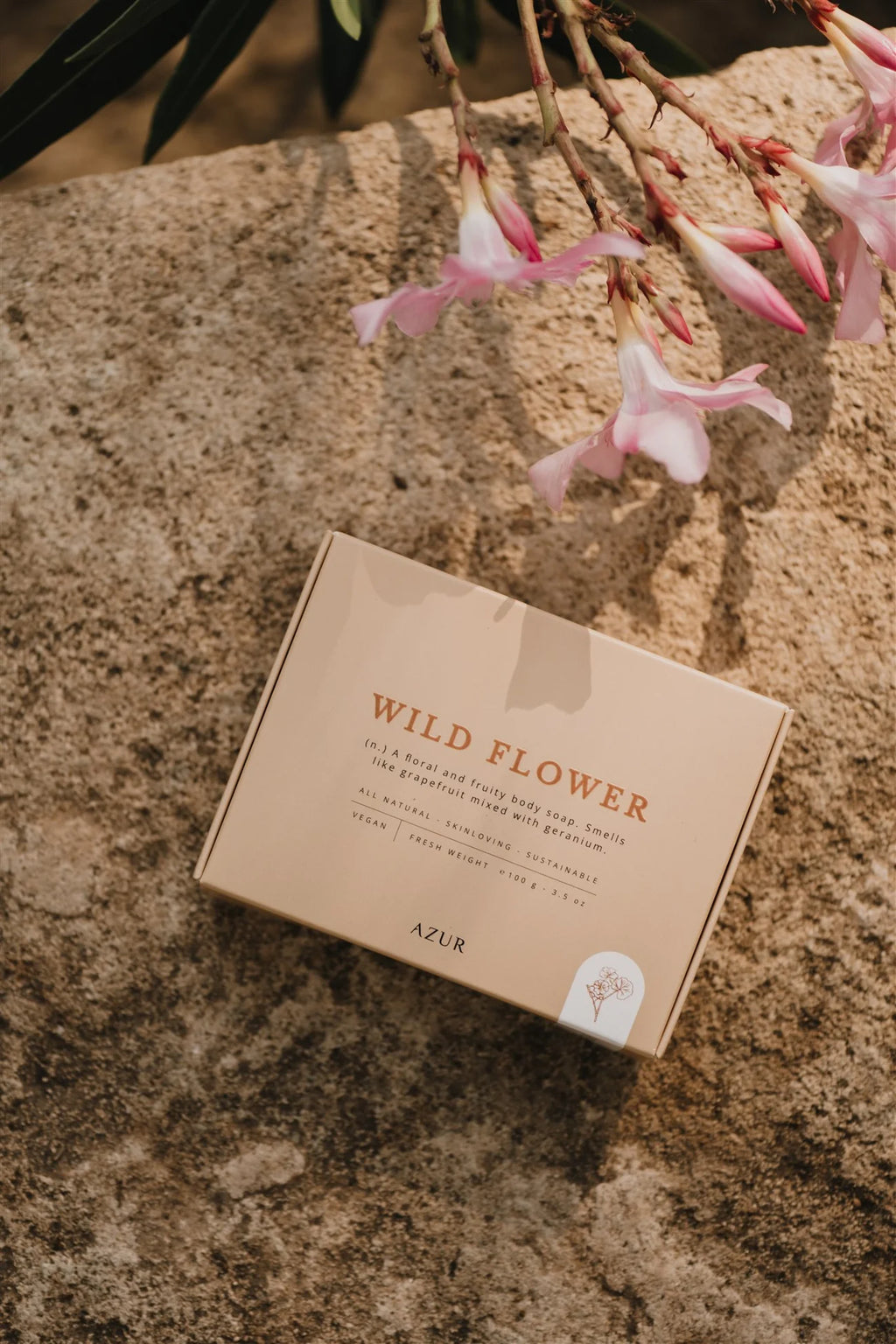 Azur WILD FLOWER | Natuurlijke Zeep Bar | Handgemaakt