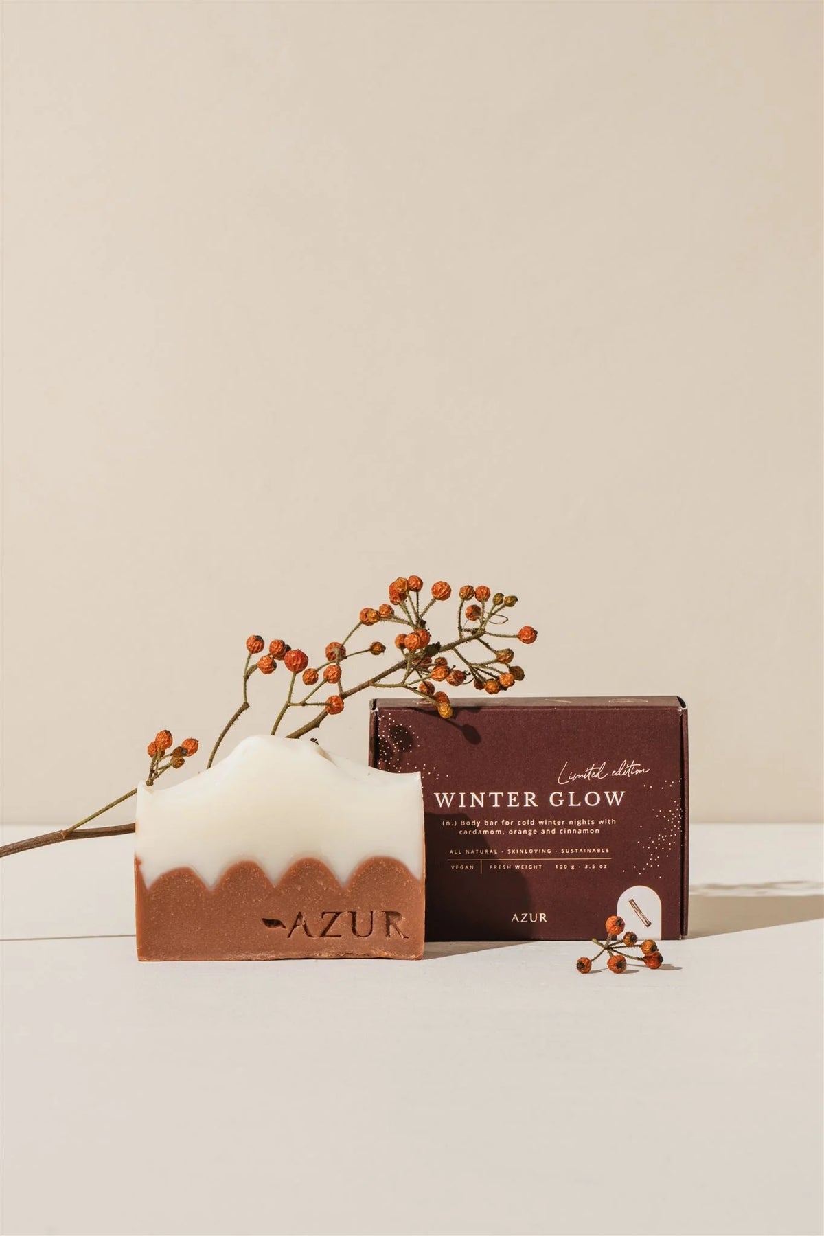 Azur WINTER GLOW Natuurlijke zeep | handgemaakt