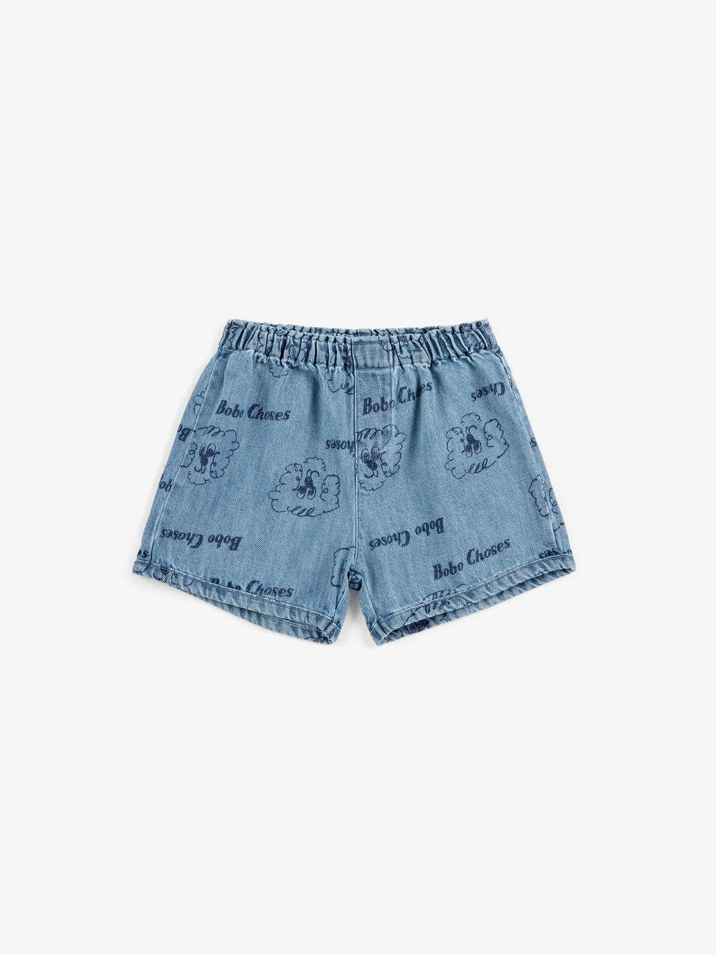 Bobo Choses Pickles The Dog all over denim short