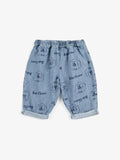 Bobo Choses Pickles The Dog all over denim pants