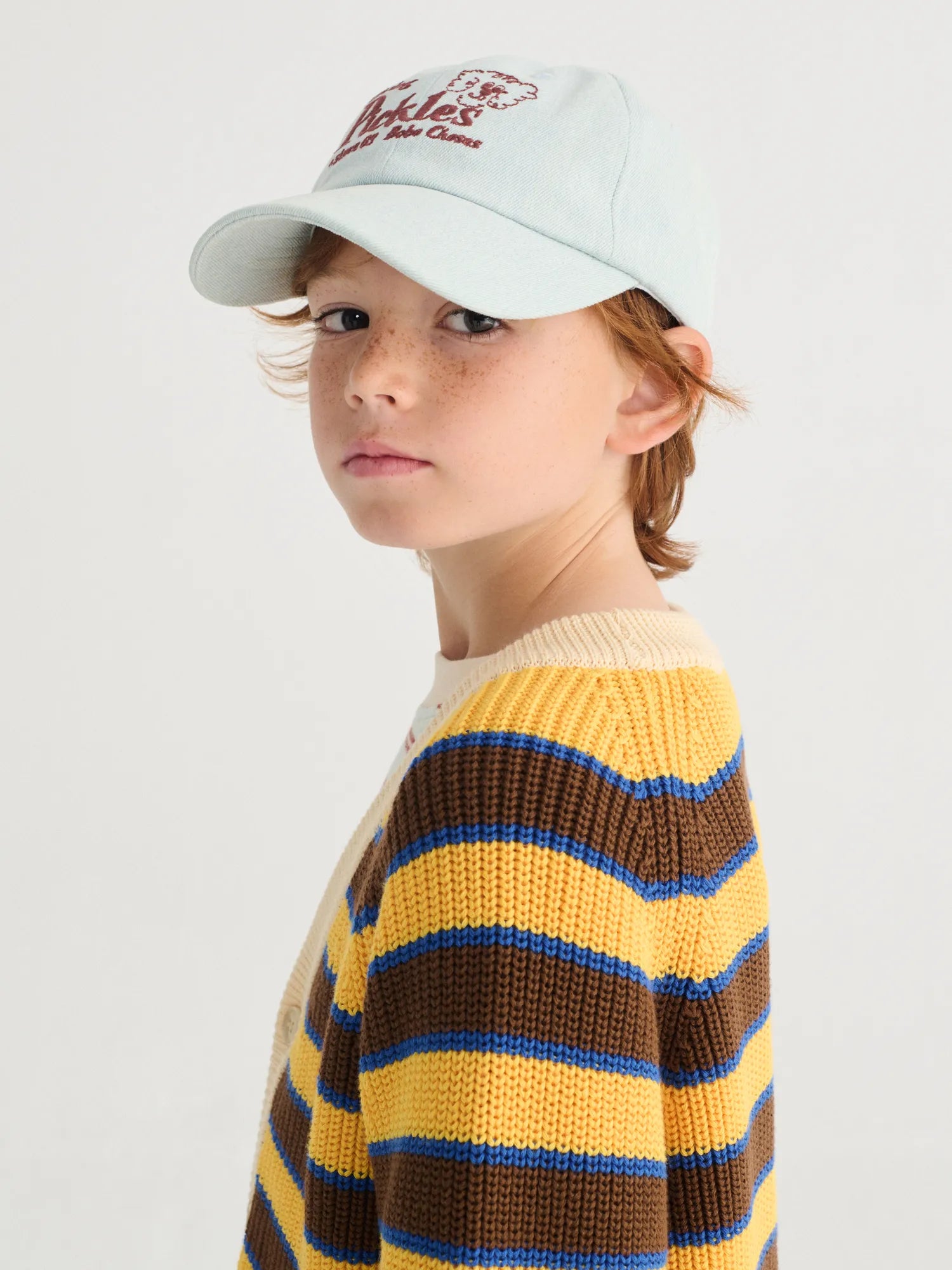 Bobo Choses Pickles The Dog denim cap