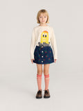 Bobo Choses Stamp Bloom all over denim skirt