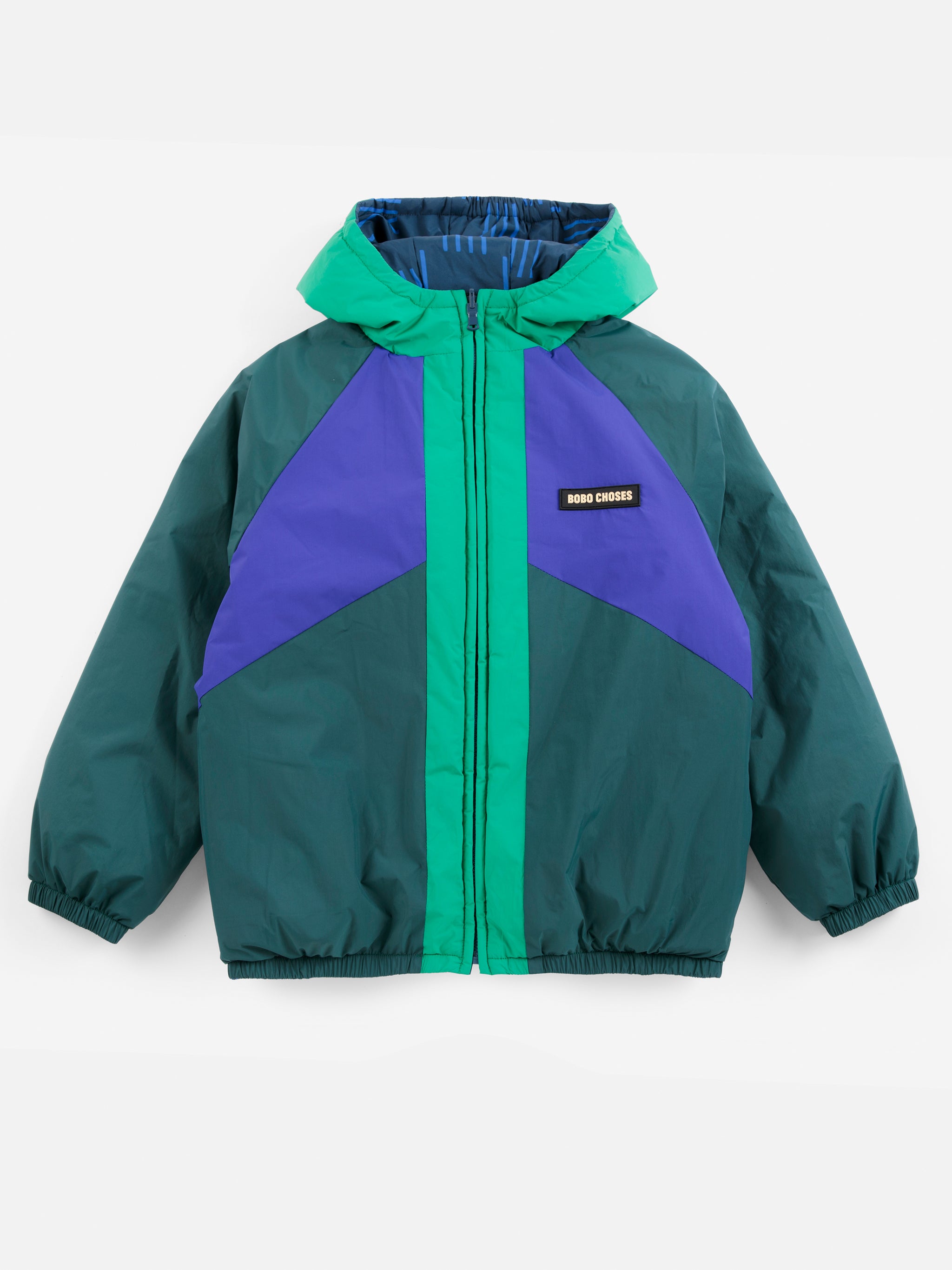 Bobo Choses Almost Moiré all over reversible anorak