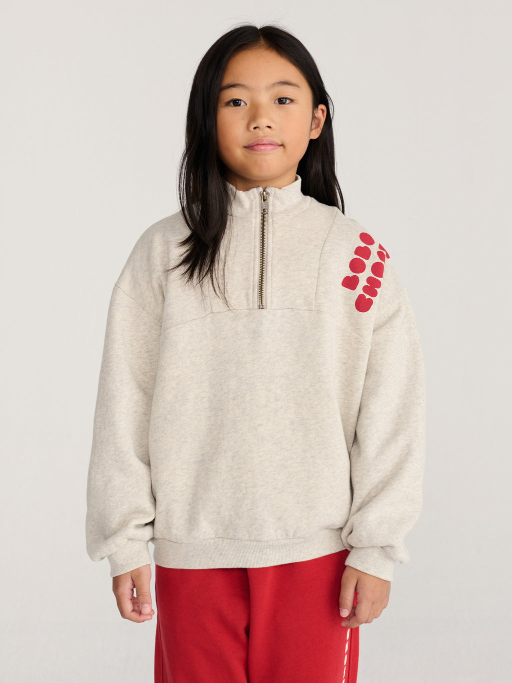 Bobo Choses Bolder half zipped sweatshirt