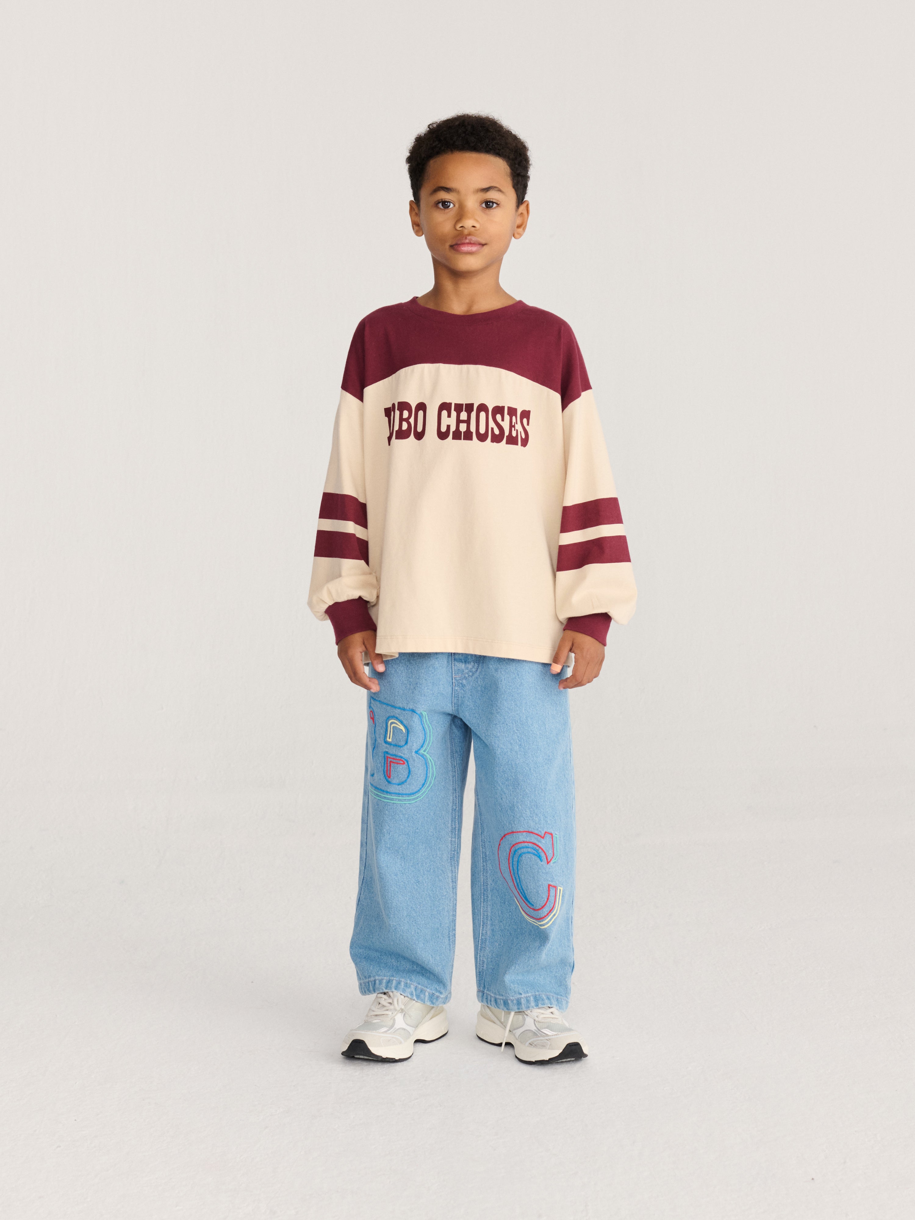 Bobo Choses Embossed denim pants