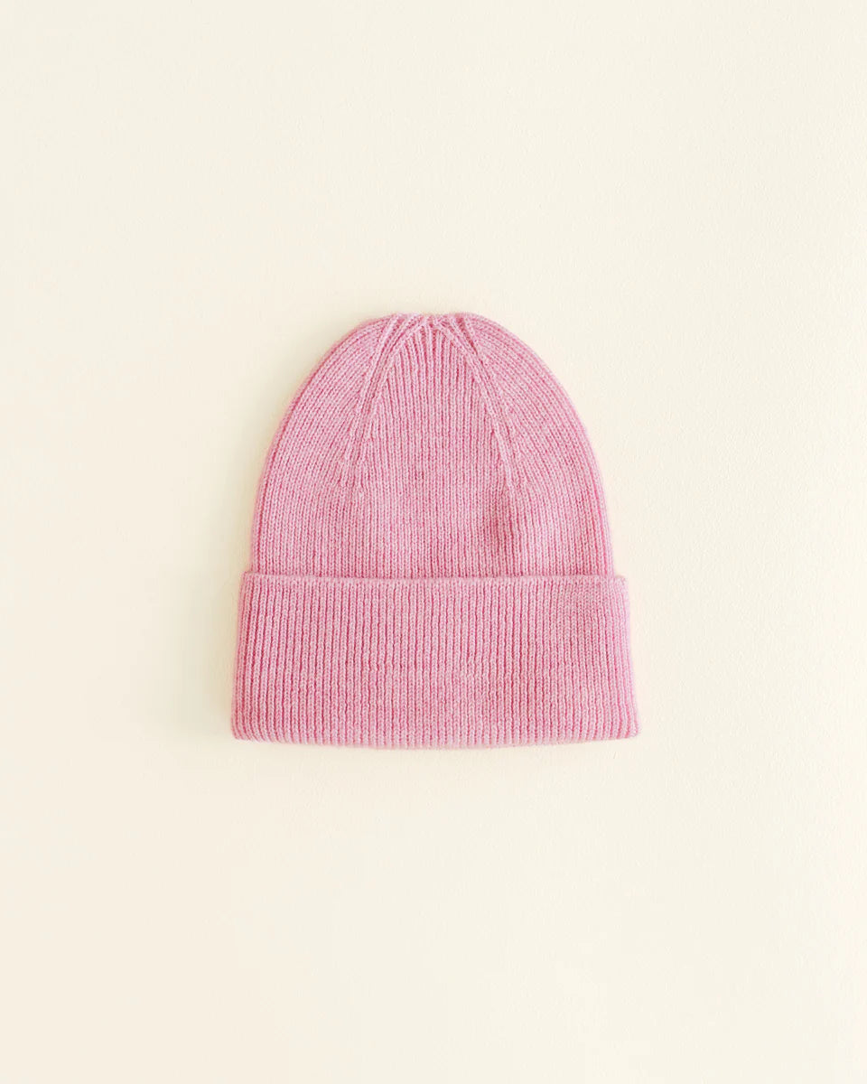 Hvid Beanie Fonzie NEWBORN Cotton Candy