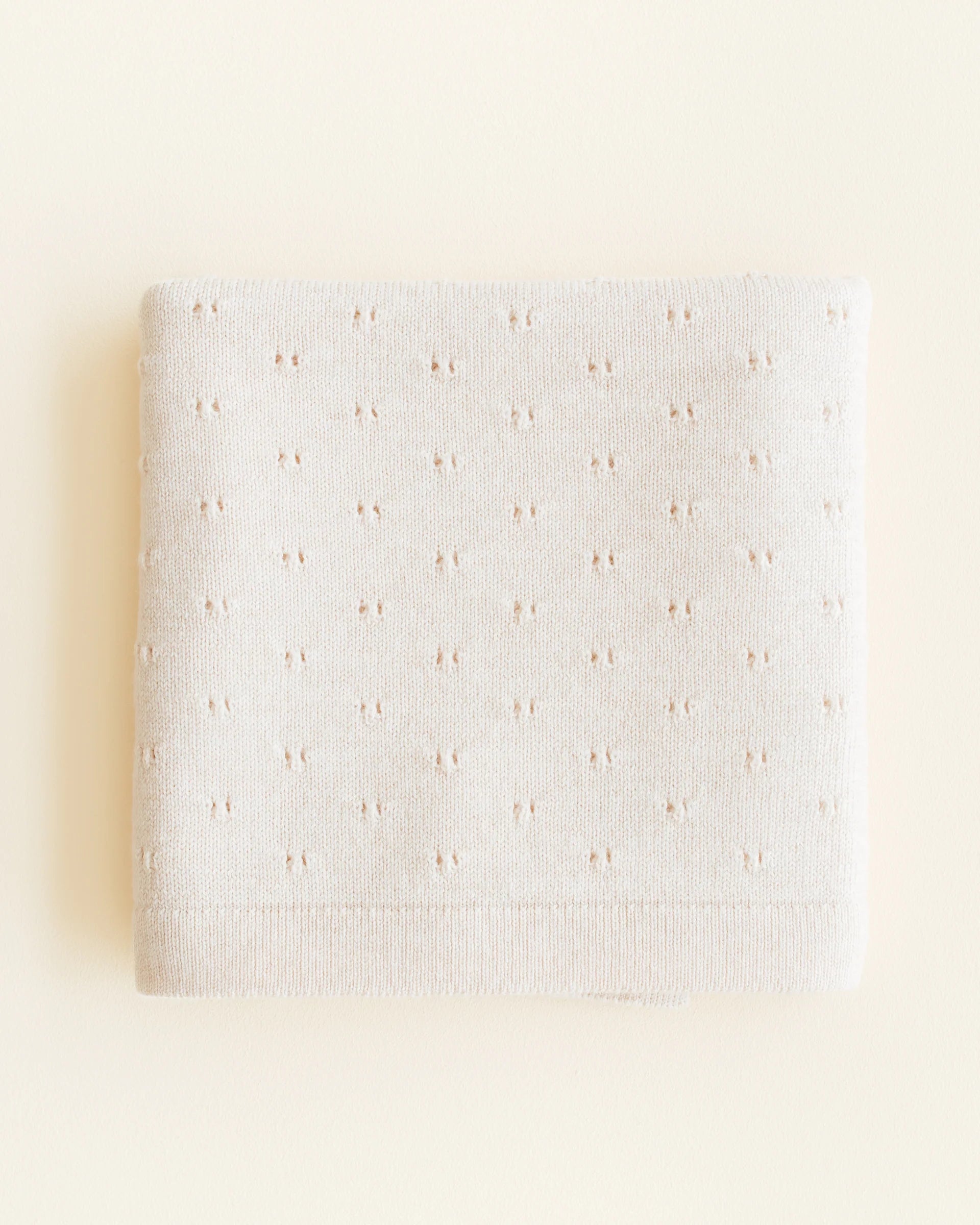Hvid blanket Bibi cream