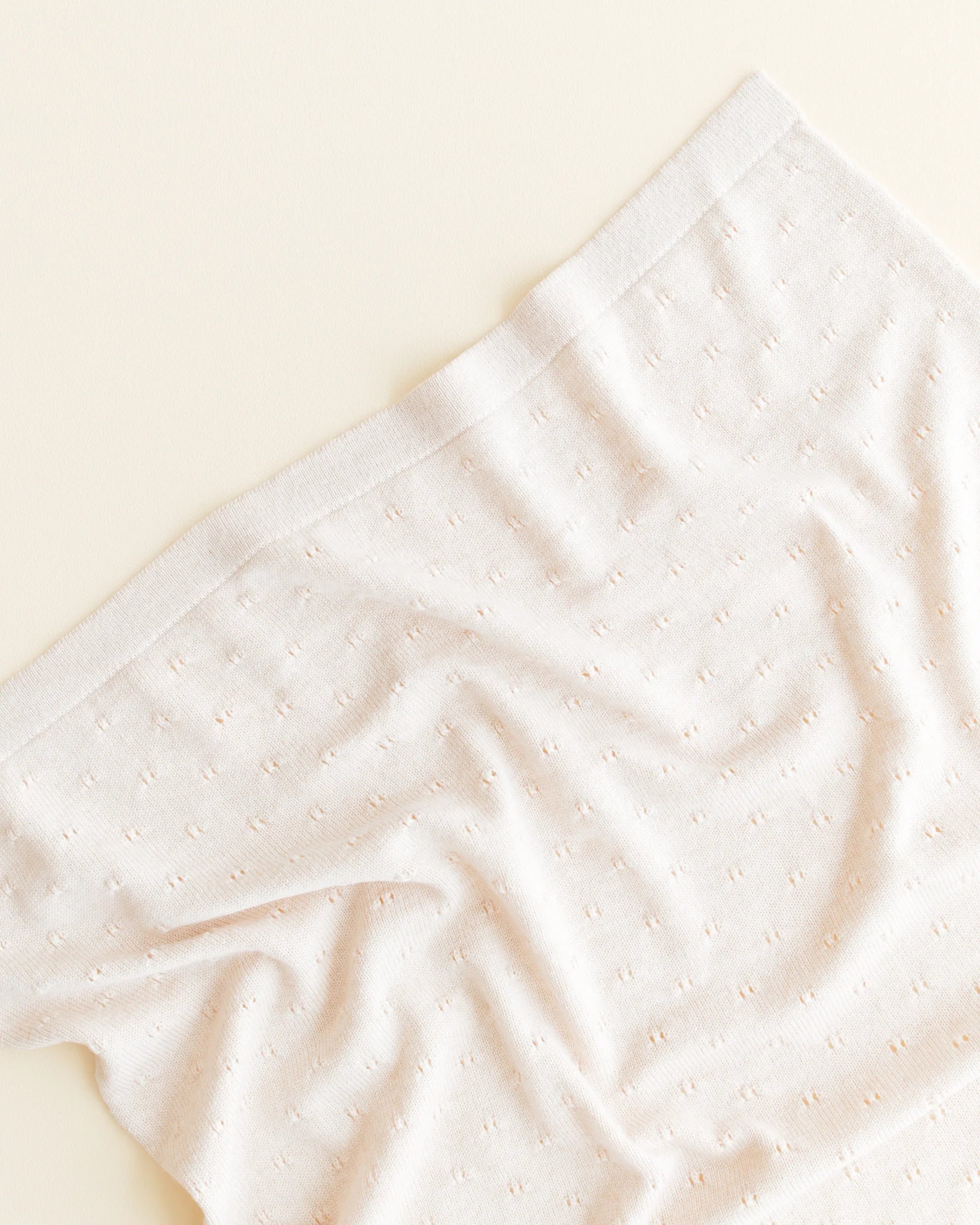 Hvid blanket Bibi cream