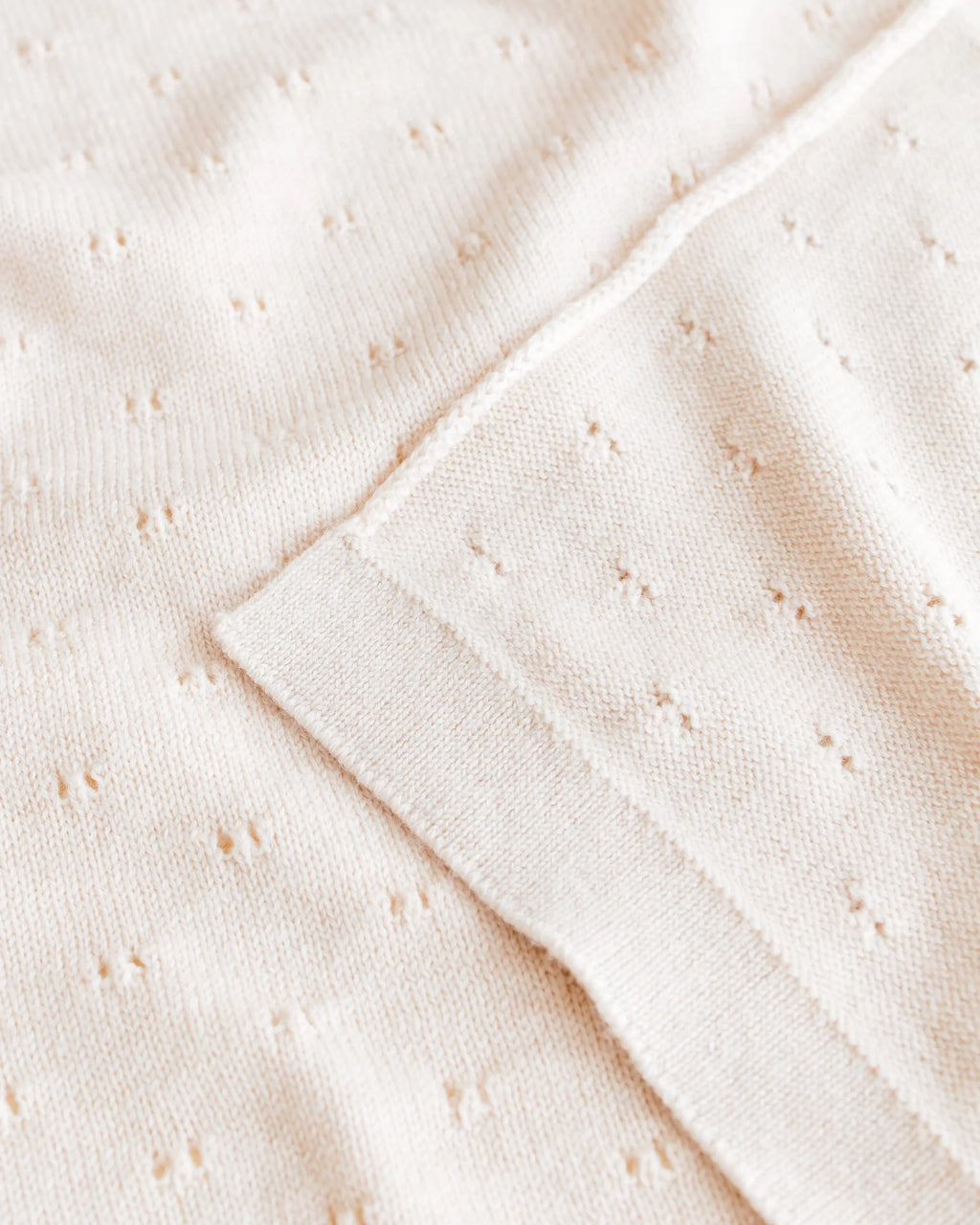 Hvid blanket Bibi cream