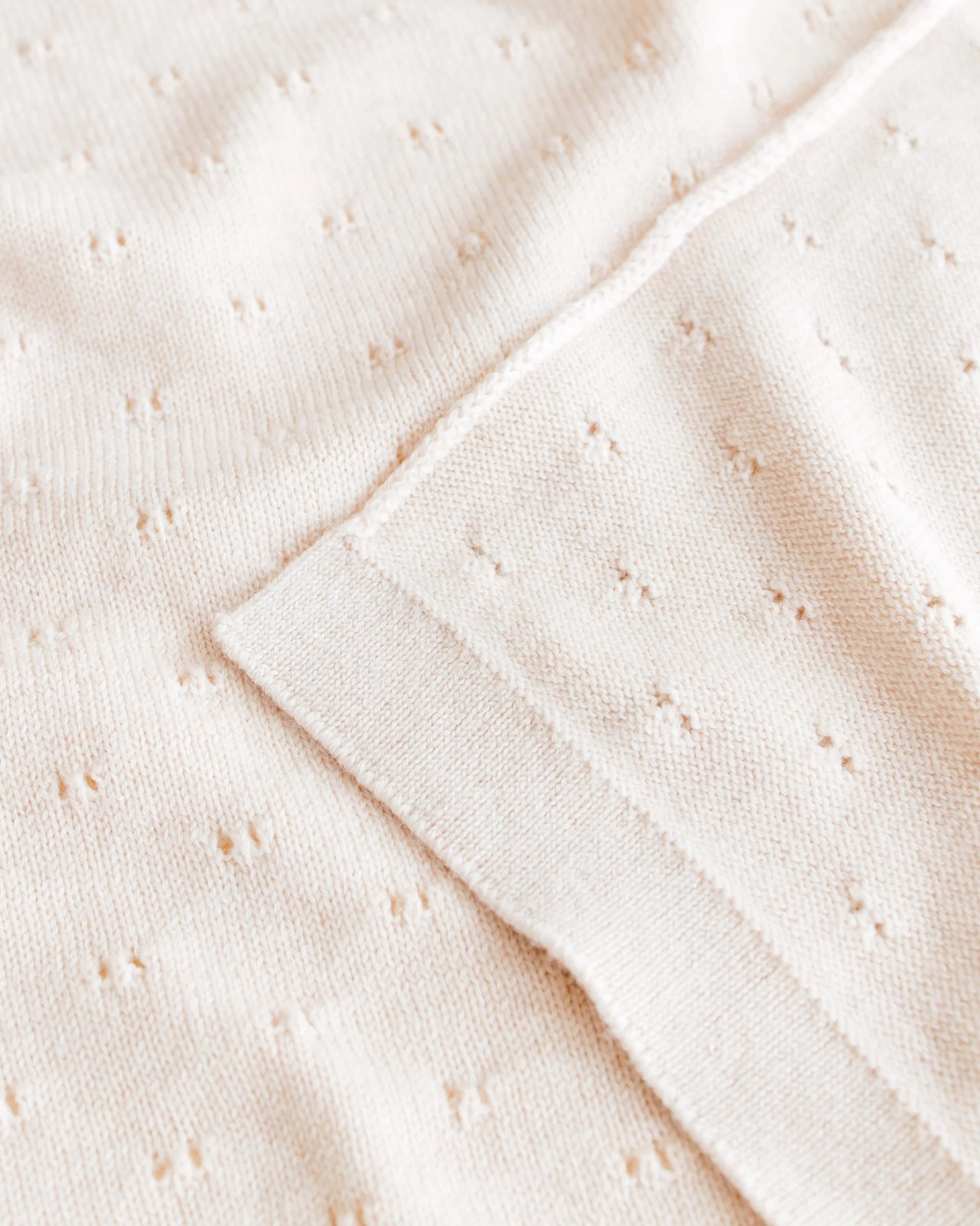 Hvid blanket Bibi cream