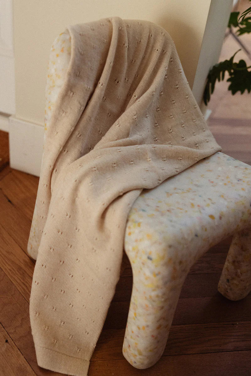 Hvid blanket Bibi oat
