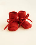 Hvid booties red