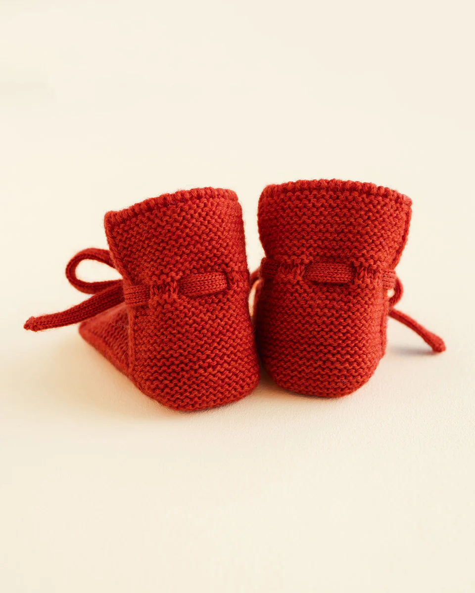 Hvid booties red