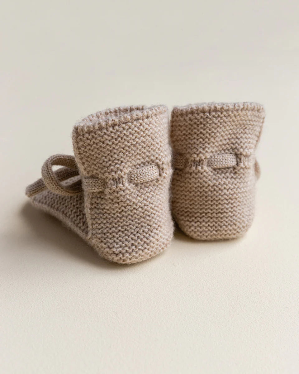 Hvid booties sand