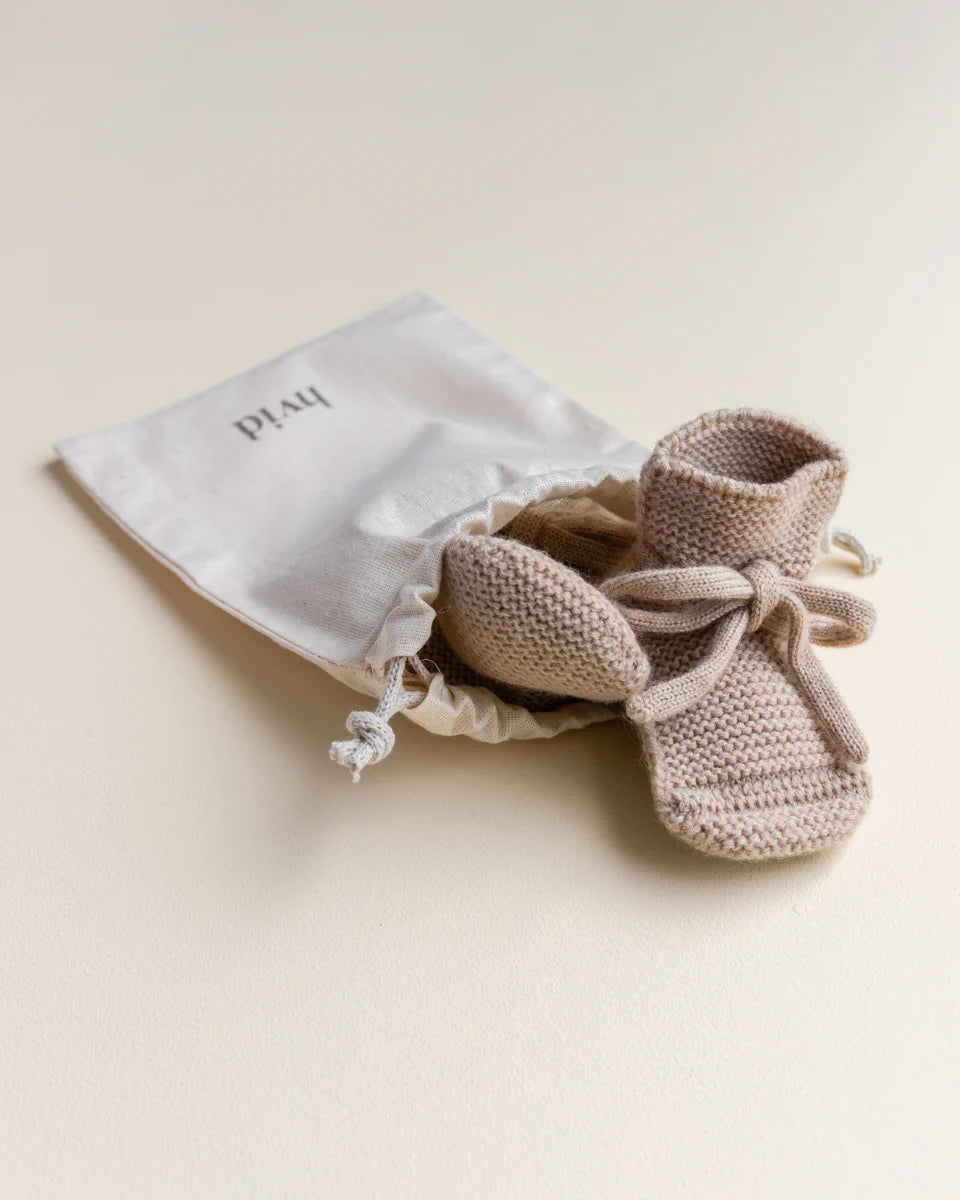 Hvid booties sand