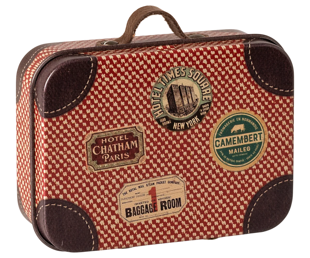 Maileg Suitcase, Micro - Travel - Red