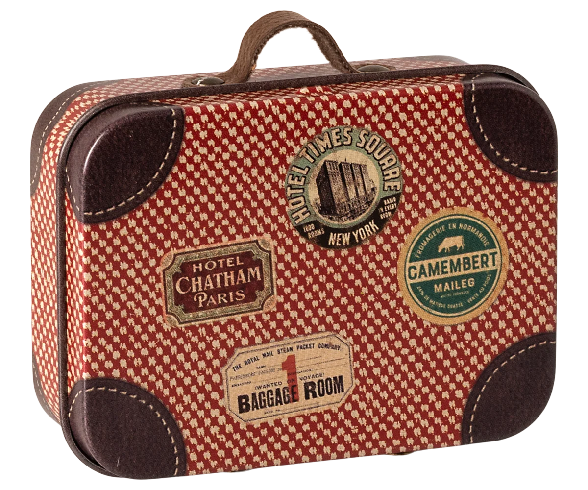 Maileg Suitcase, Micro - Travel - Red