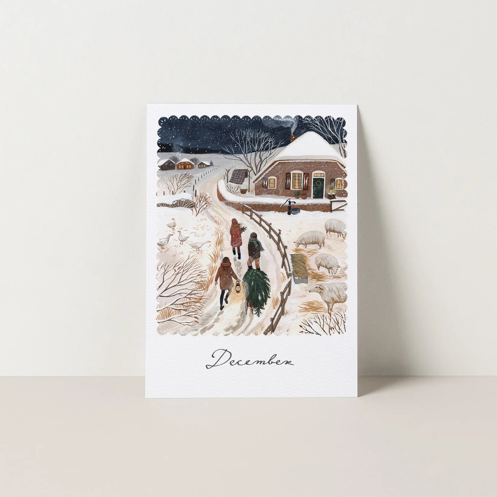Robin Pieterse DECEMBER seasonal postcard