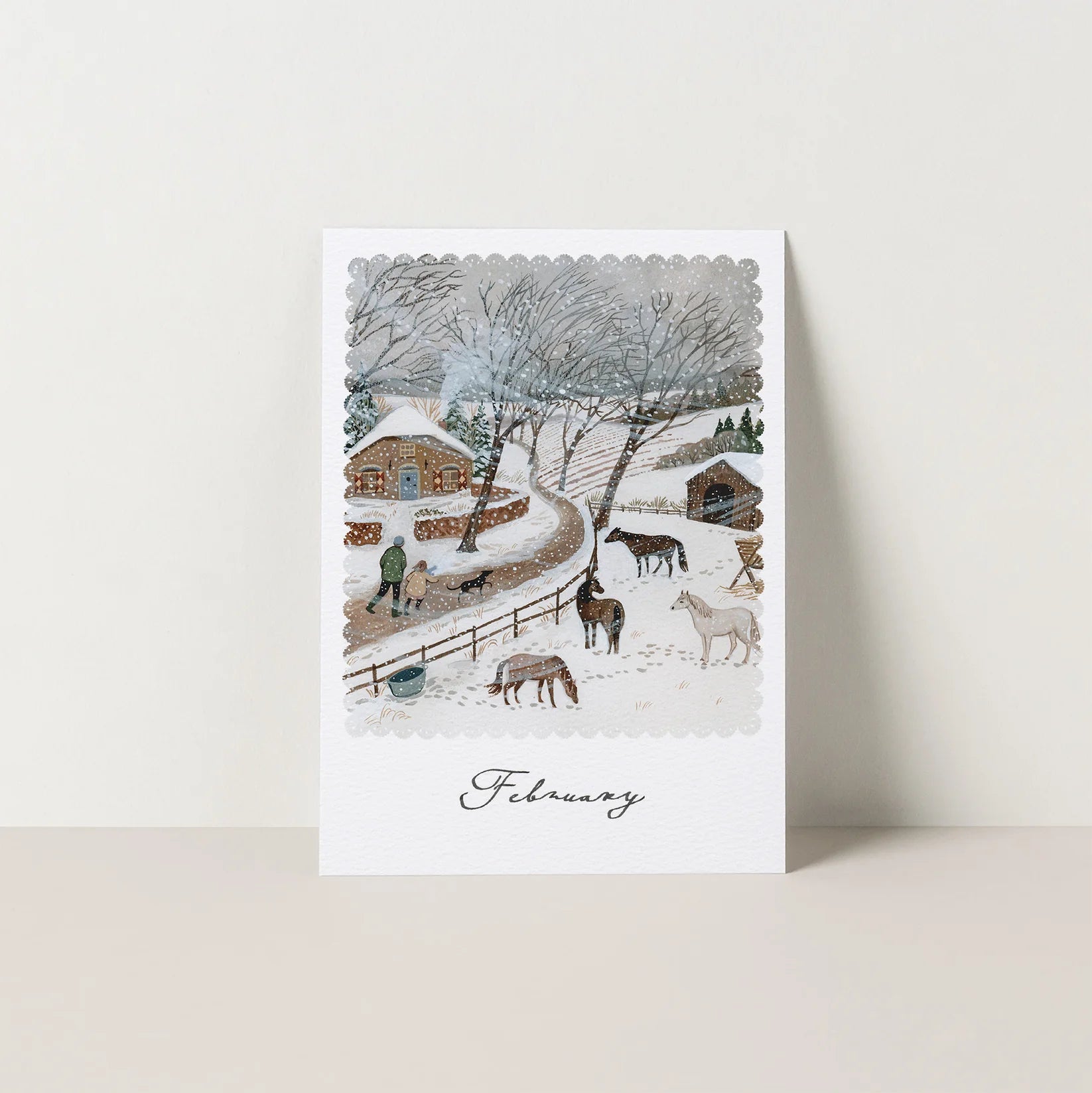 Robin Pieterse FEBRUARY seasonal postcard