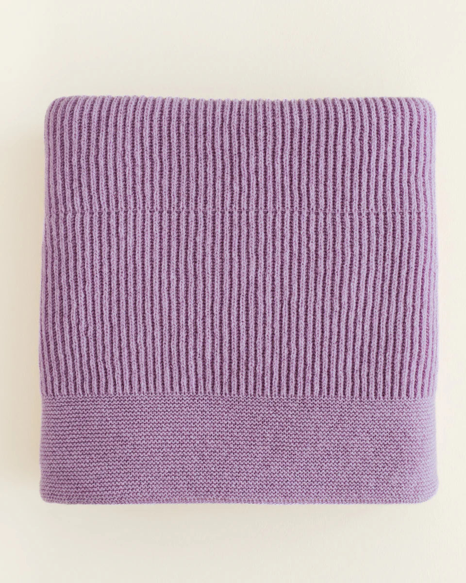 Hvid blanket Gaston lavender (100 X 140 CM)