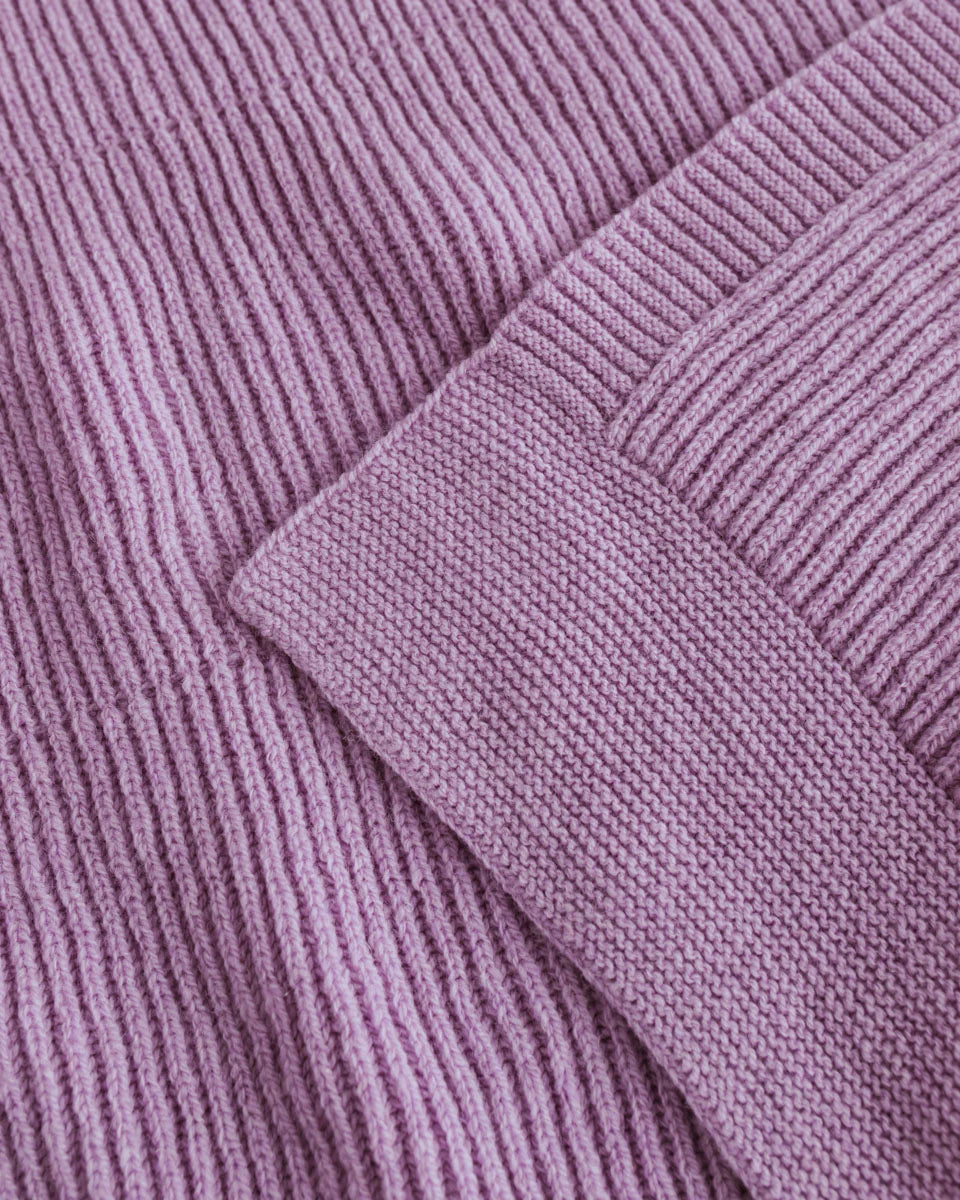 Hvid blanket Gaston lavender (100 X 140 CM)