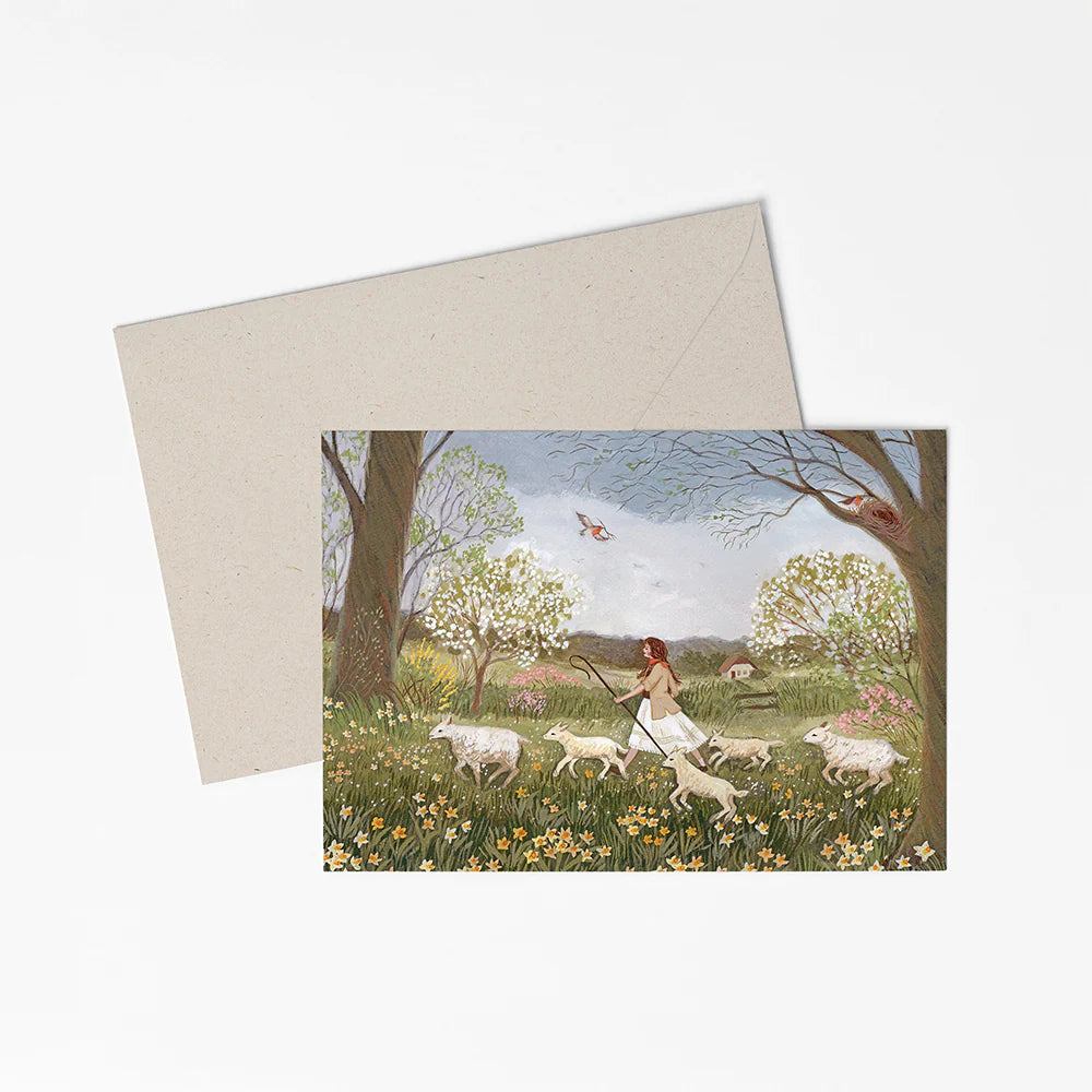 Robin Pieterse GREEN PASTURES greeting card