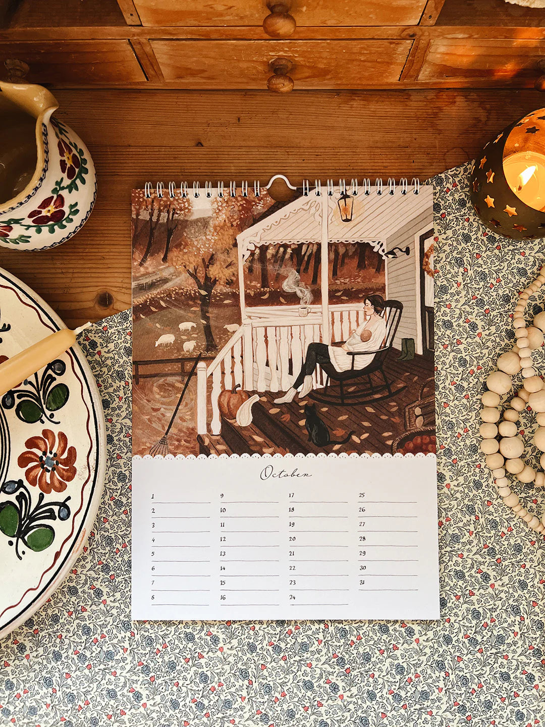 Robin Pieterse HOME AND HEARTH birthday calendar