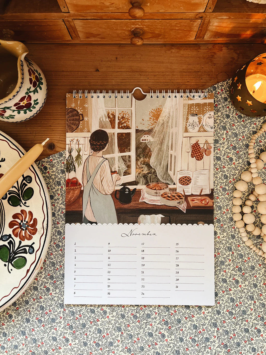 Robin Pieterse HOME AND HEARTH birthday calendar